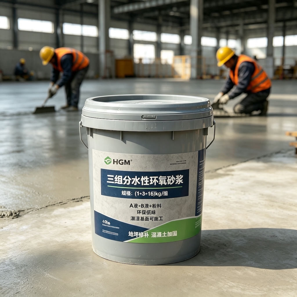 灵台三组份水性环氧砂浆